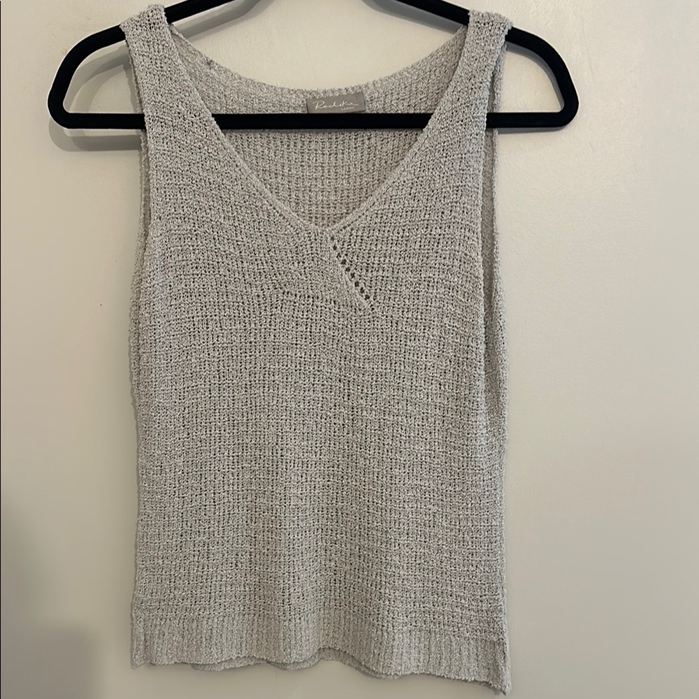 Gray Knit Sleeveless Top